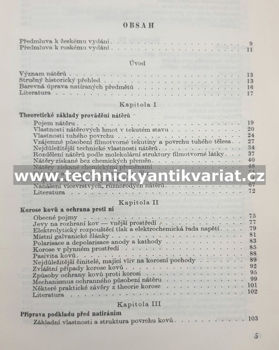 Technologie nátěrů - Drinberg, Snedze, Tichomirov (1956)