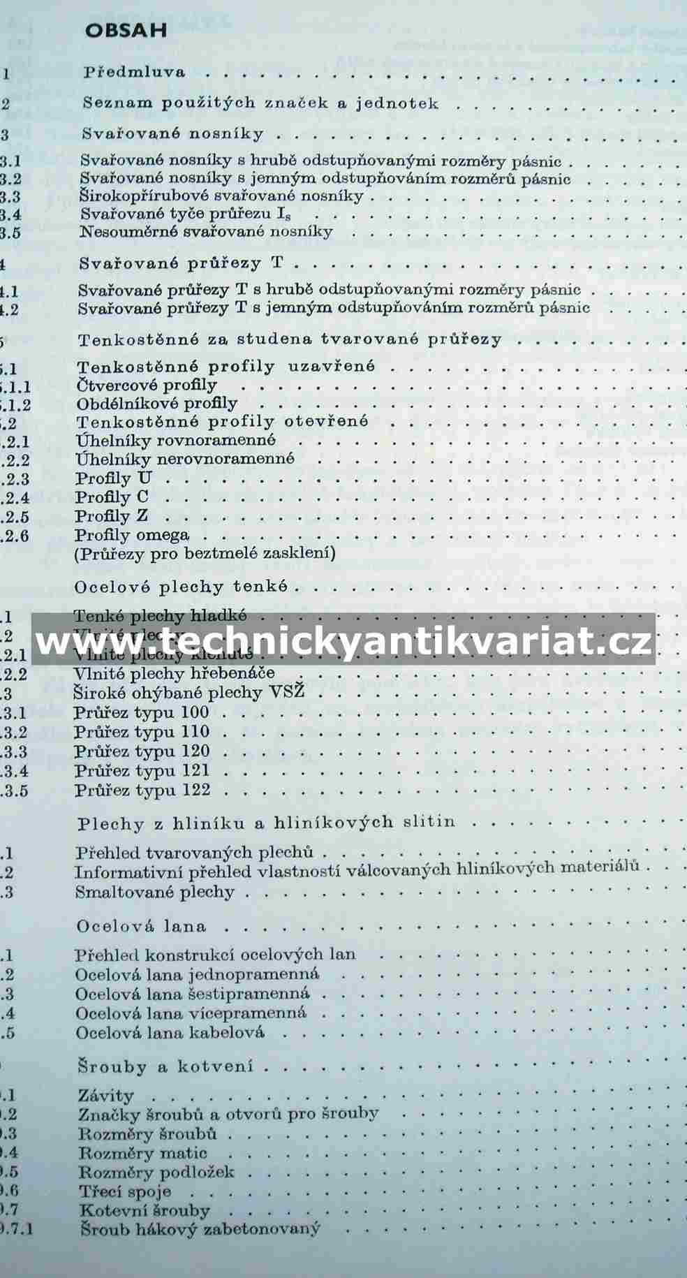 Statické hodnoty kovových konstrukčních prvků - Fuchs, Rec, Šefl (1985)