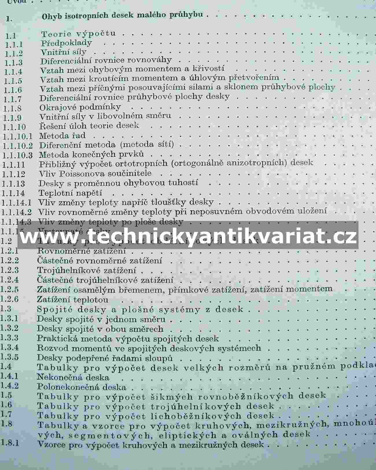 Tabulky pro výpočet desek a stěn - Richard Bareš (1979)