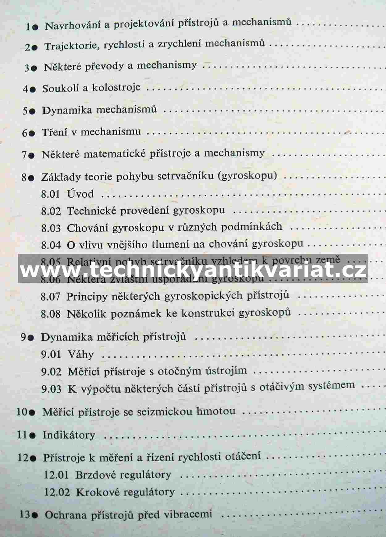 Základy teorie přístrojů - Jaroslav Kožešník (1965)