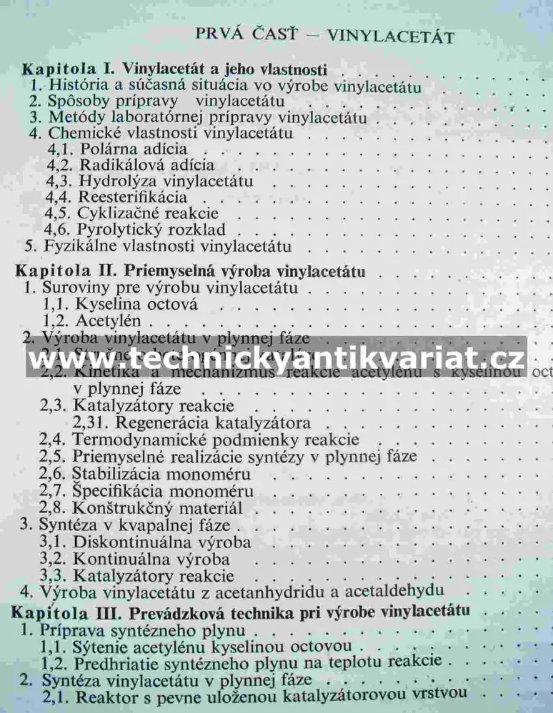 Polyvinylacelát - Gregor, Koudelka, Yanko (1962)