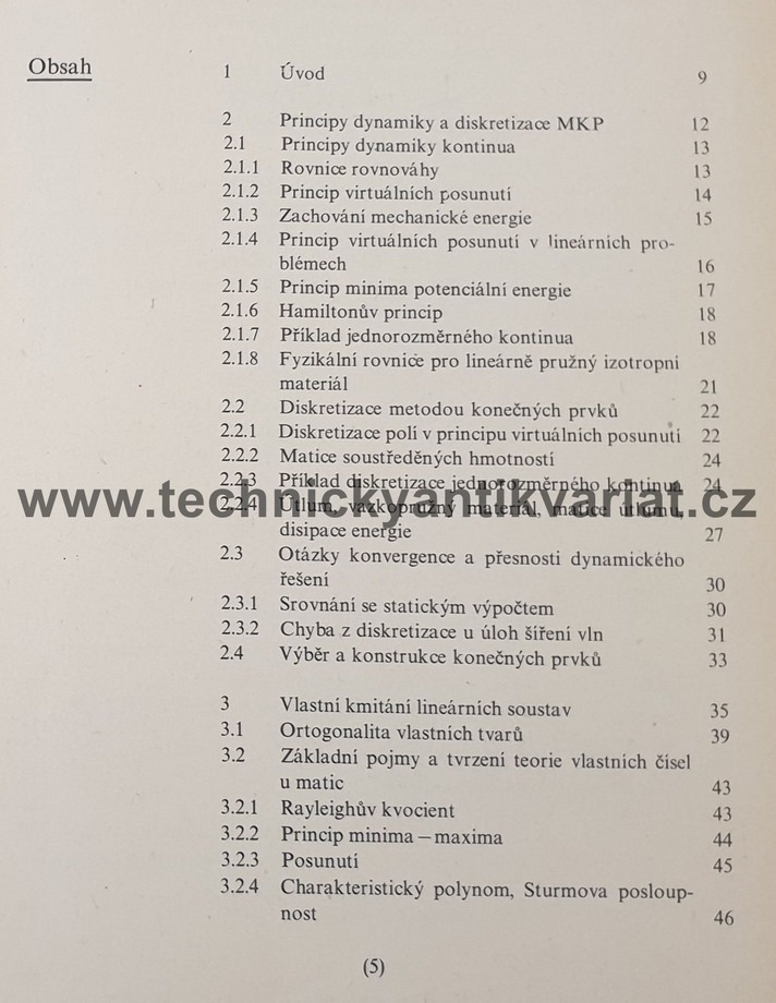 Metoda konečných prvků v dynamice konstrukcí - Bittnar, Řeřicha (1981)