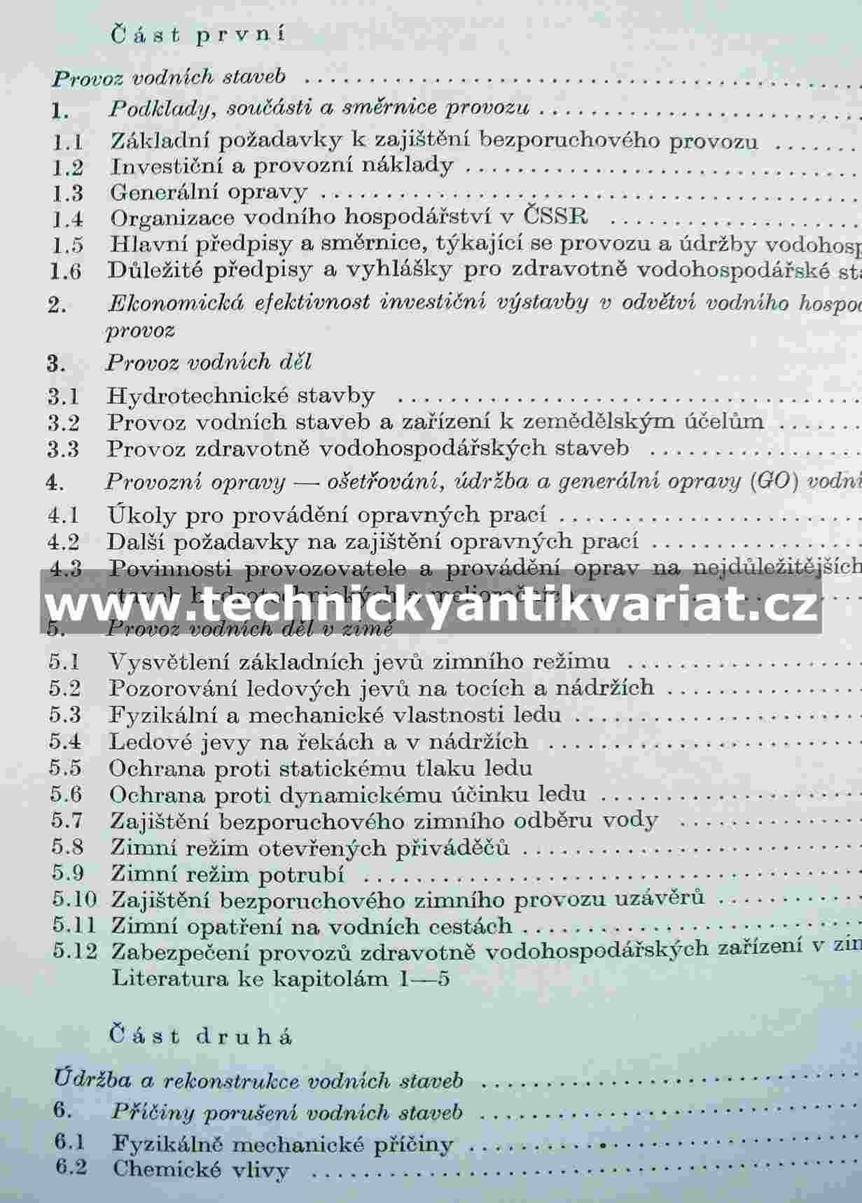 Provoz a rekonstrukce vodních staveb - Kratochvíl, Paule, Votruba (1965)