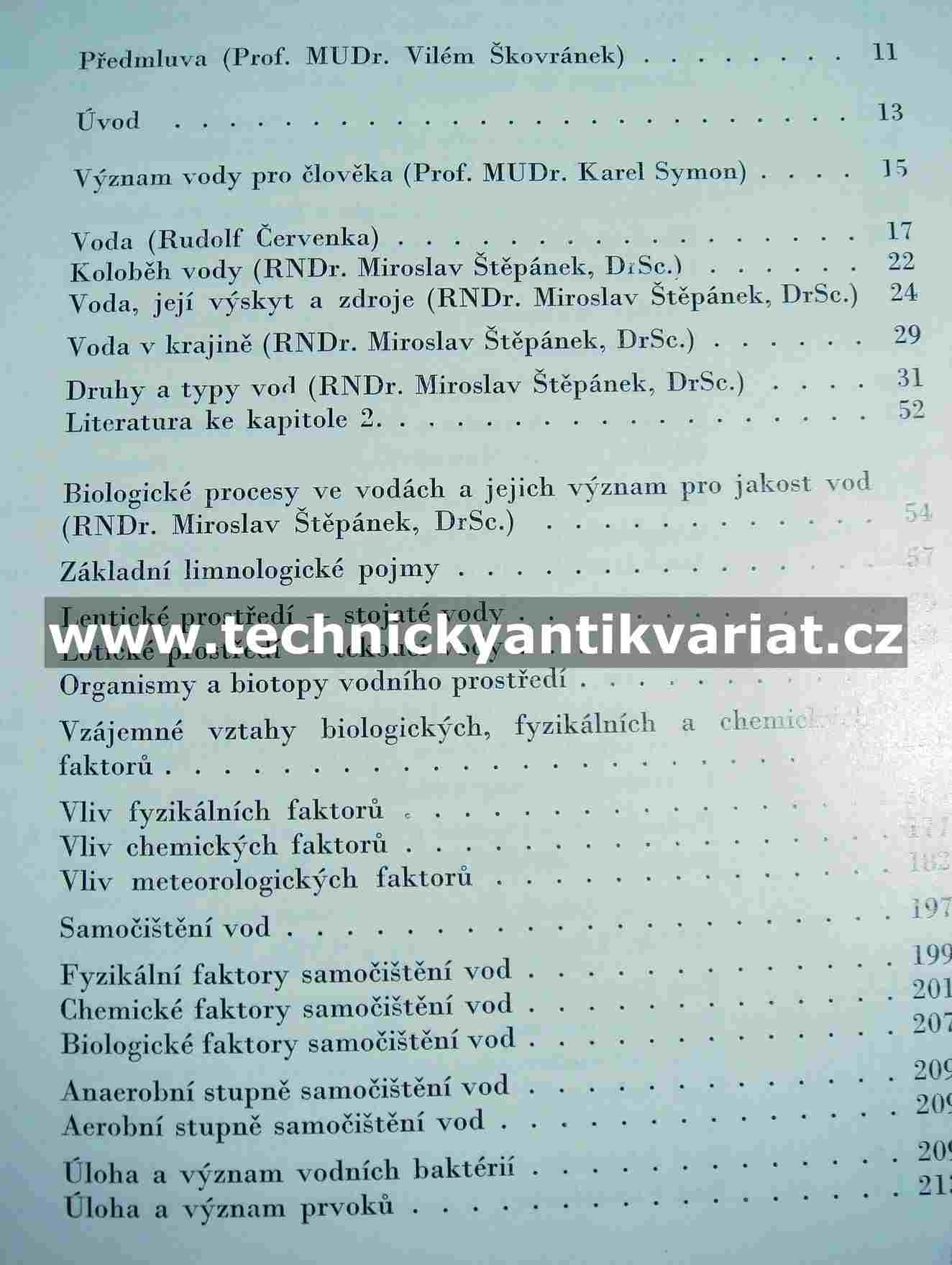 Hygienický význam životních dějů ve vodách