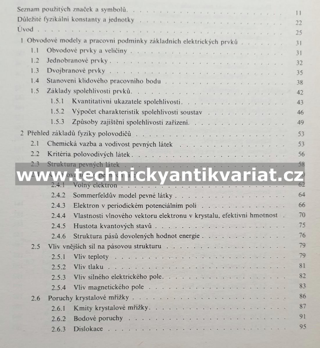 Elektronické prvky - Burger, Hudec (1989)