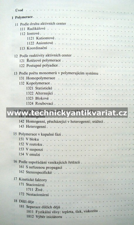 Mechanismus a kinetika polymerací