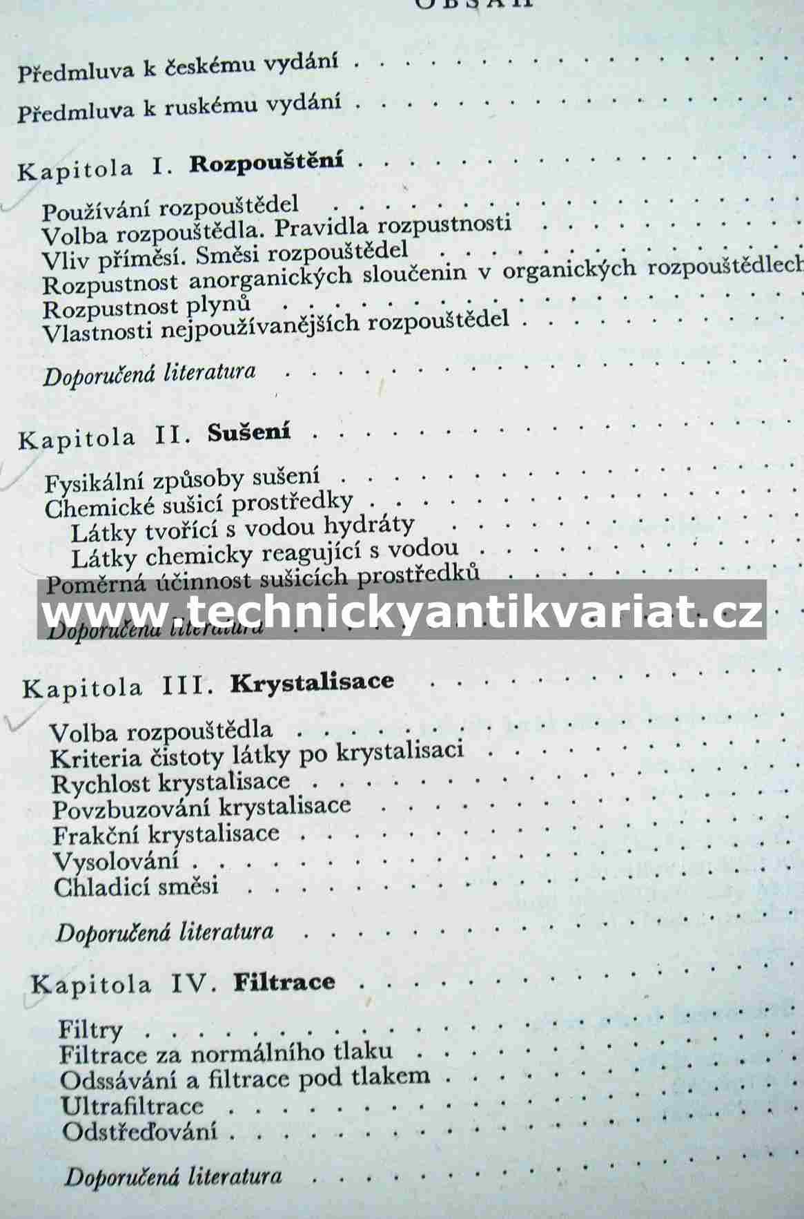 Technika laboratorních prací v organické chemii