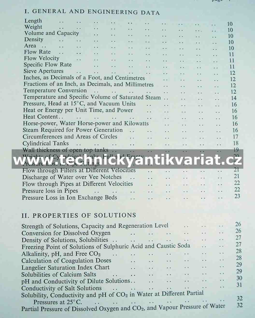 Water Treatment data