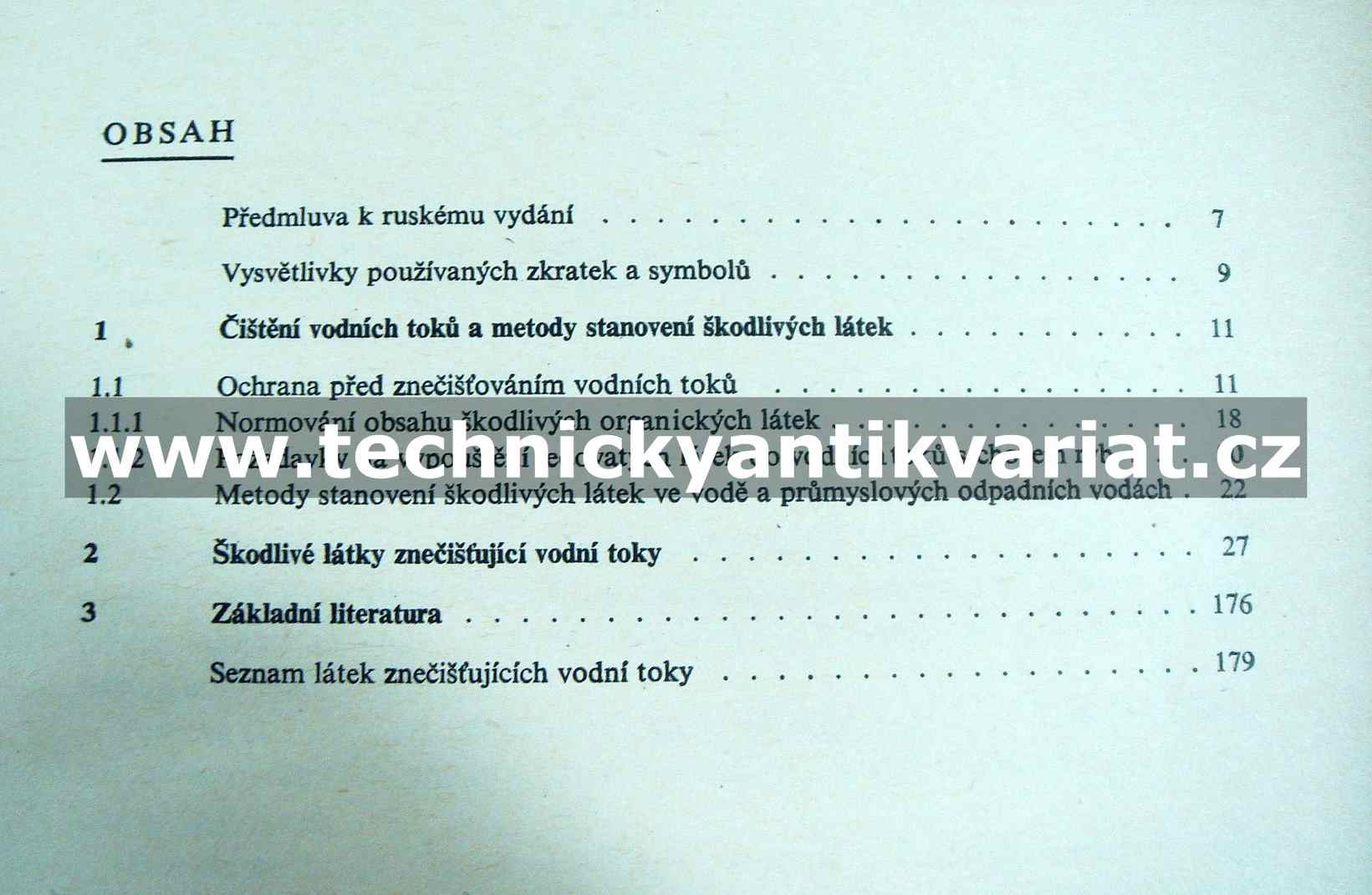 Škodlivé organické látky v průmyslových odpadních vodách