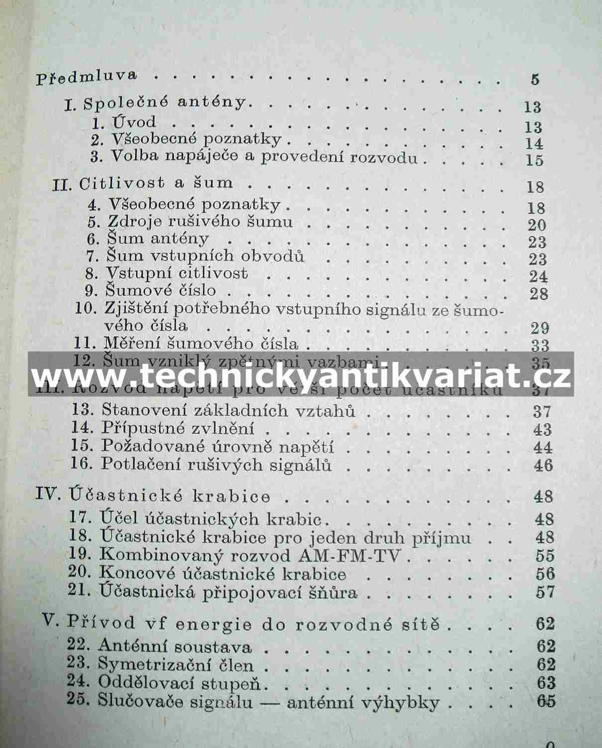Televizní anténní zesilovače a rozvody