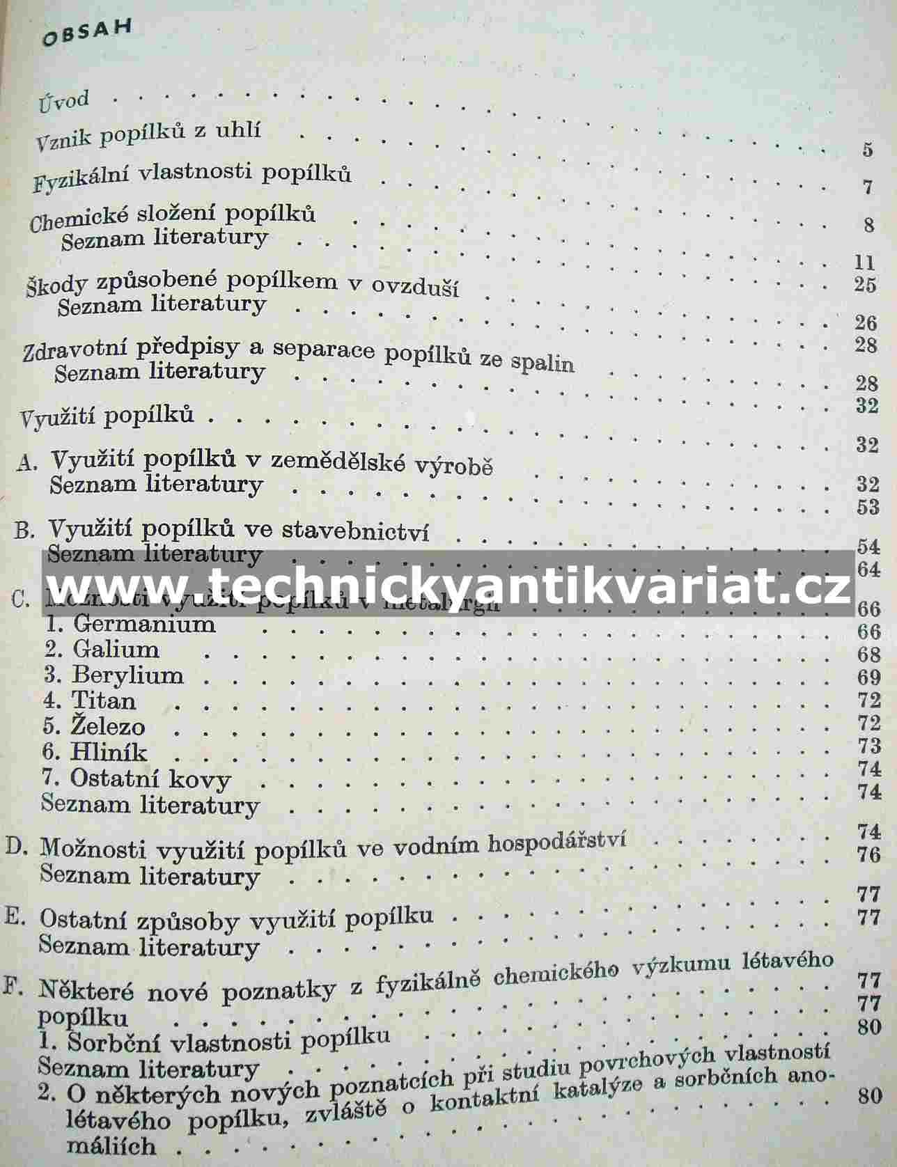 Popílky a možnost jejich využití