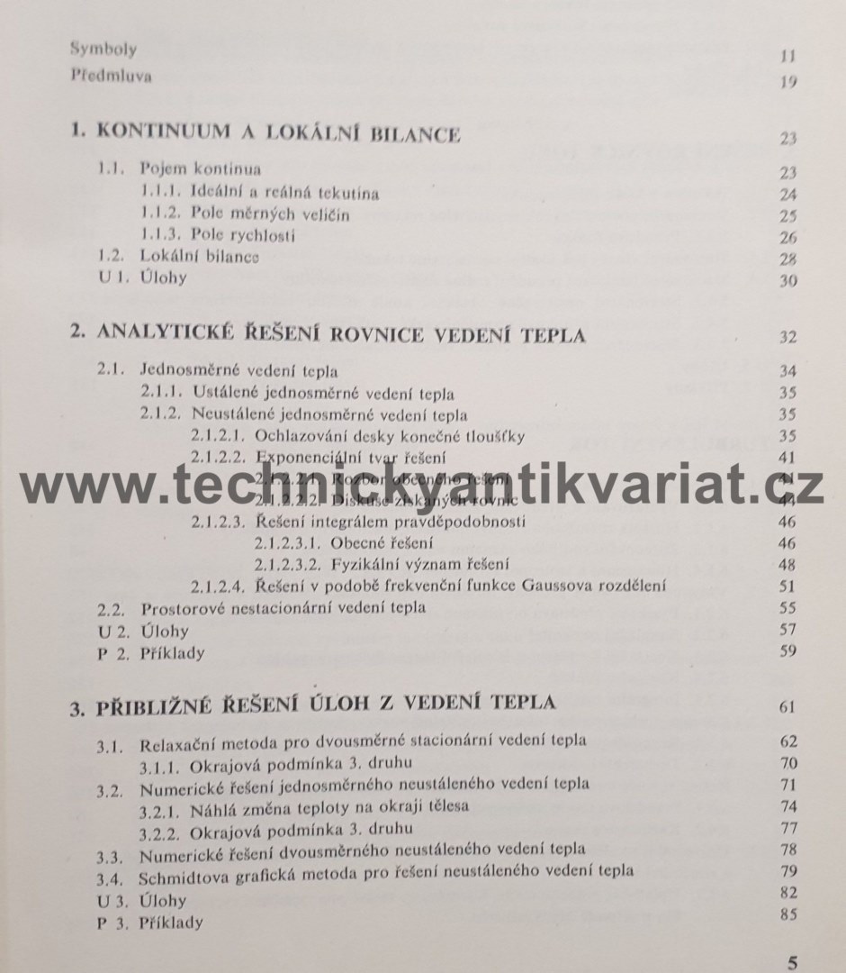 Úvod do proudění tekutin a sdílení tepla - Steidl, Neužil, Fořt, Vlček (1975)