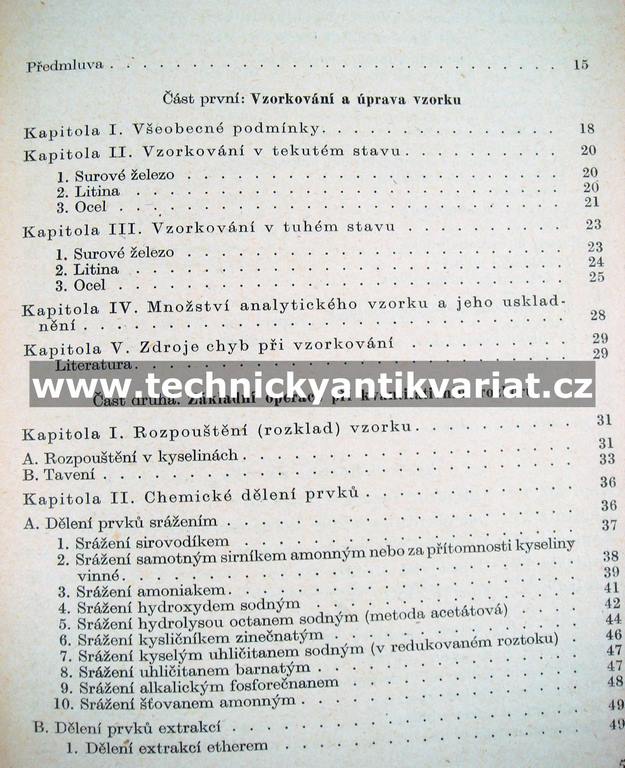 Rozbor surového železa a oceli