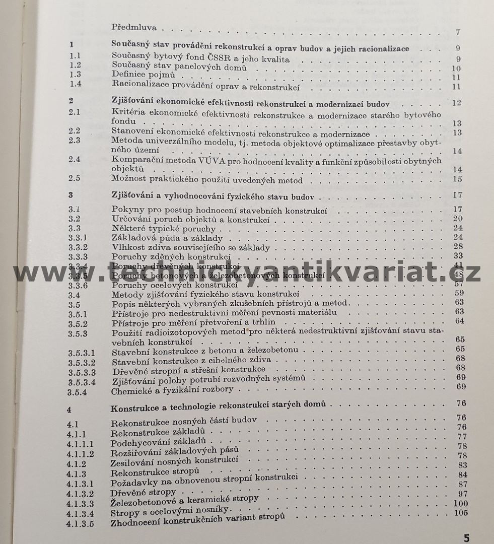 Rekonstrukce a opravy budov - Landa, Kyš, Slavík (1983)