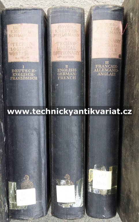 Technologisches Wortenbuch I.-III.
