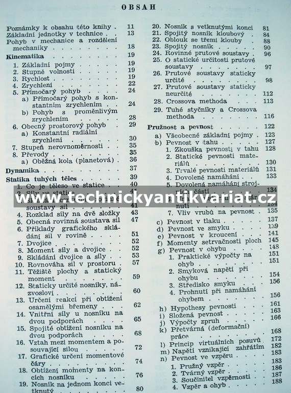 Přehled technické mechaniky - Jaroslav krutina (1954)