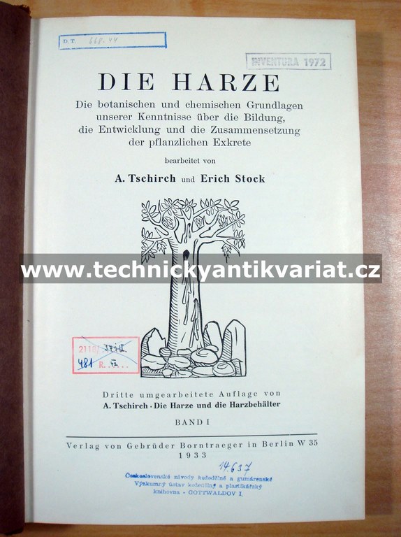 Die Harze 1933-1936