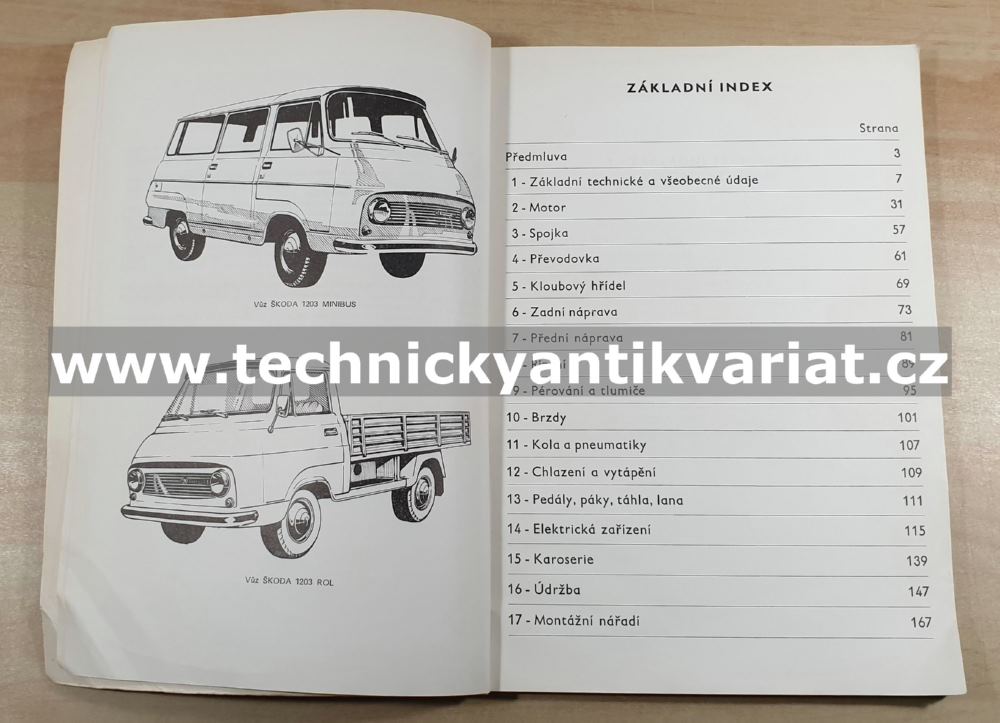 Škoda 1203 - dílenská příručka (1974)