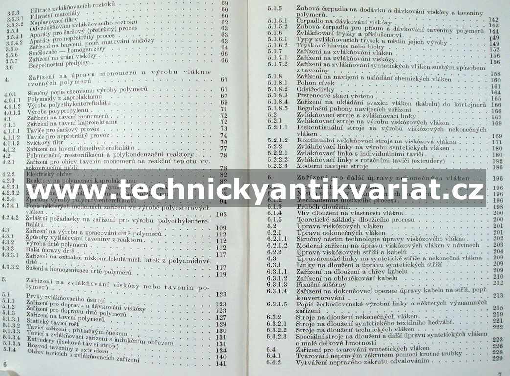 Stroje a zařízení ve výrobě chemických vláken - Vilém Rychlík (1981)