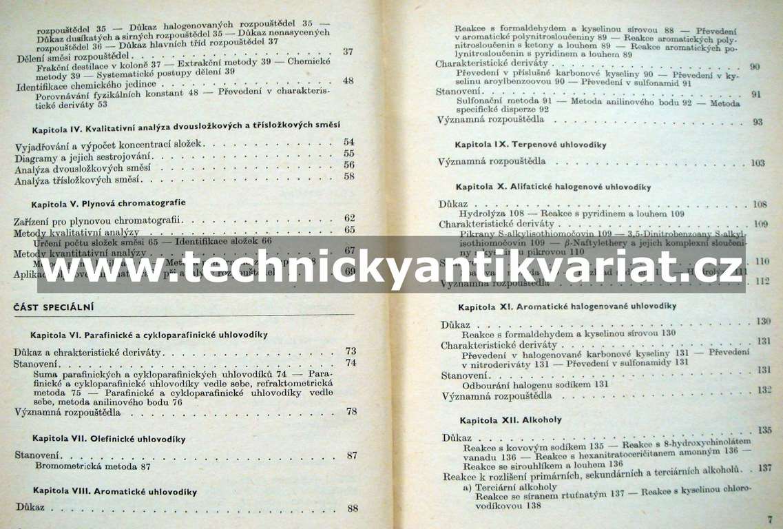 Příručka analýza organických rozpouštědel