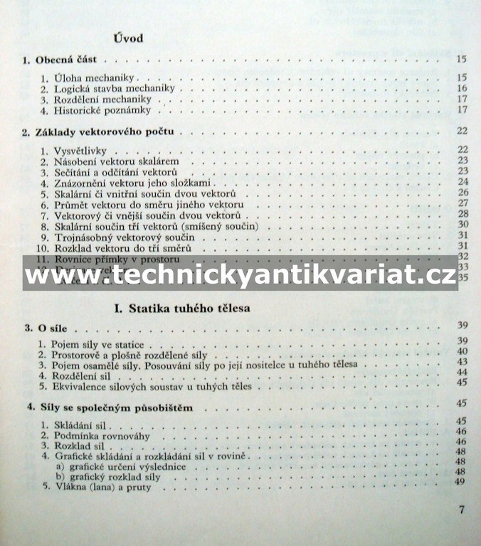 Mechanika tuhých těles a kapalin - István Szabo (1967)