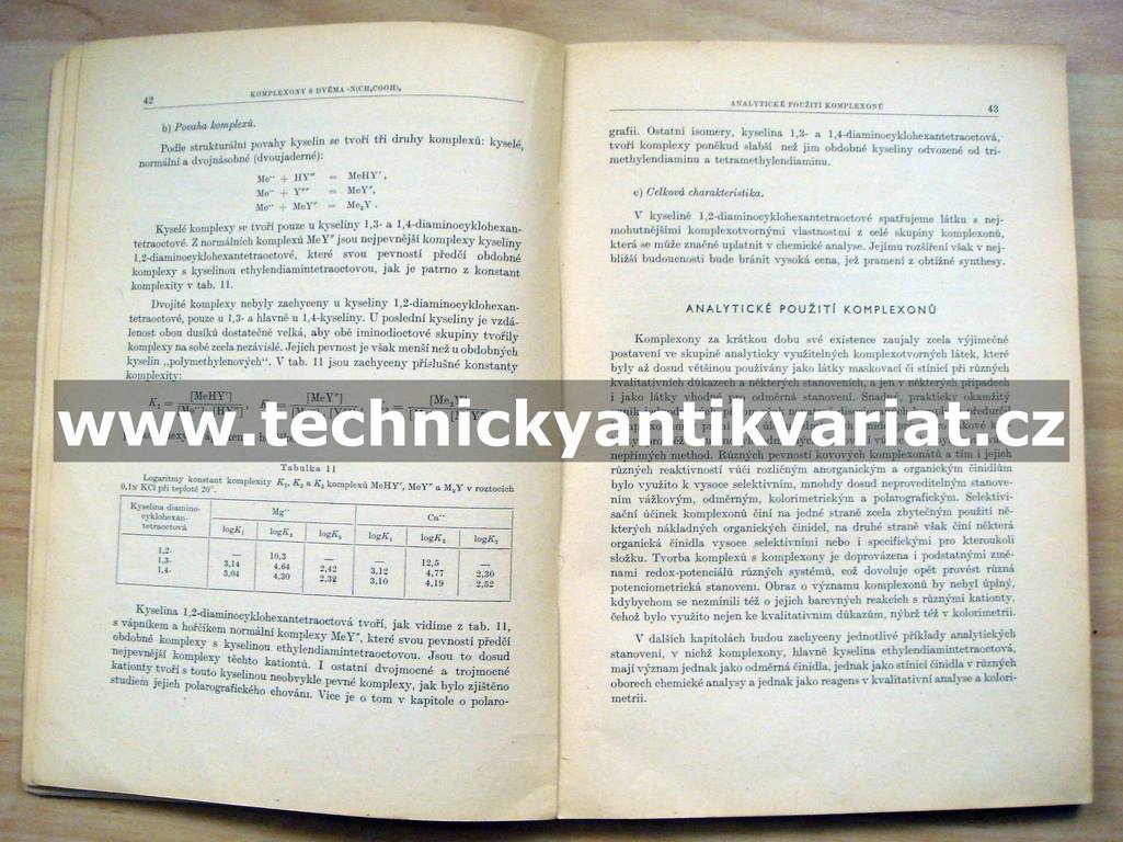 Komplexony v chemické analyse