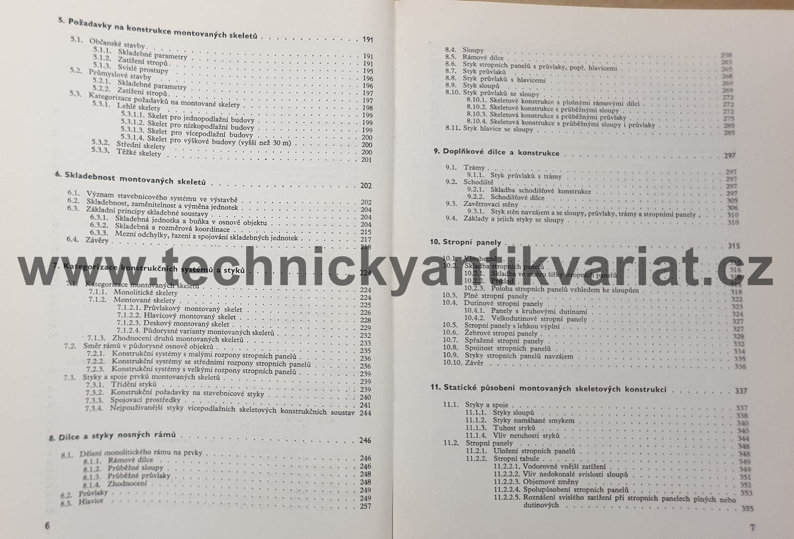 Montované betonové skeletové konstrukce - Čapek, Růžička (1976)