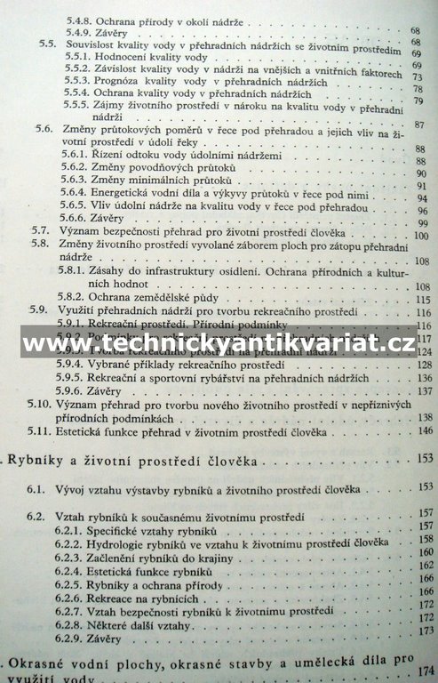 Vodohospodářská výstavba a životní prostředí člověka