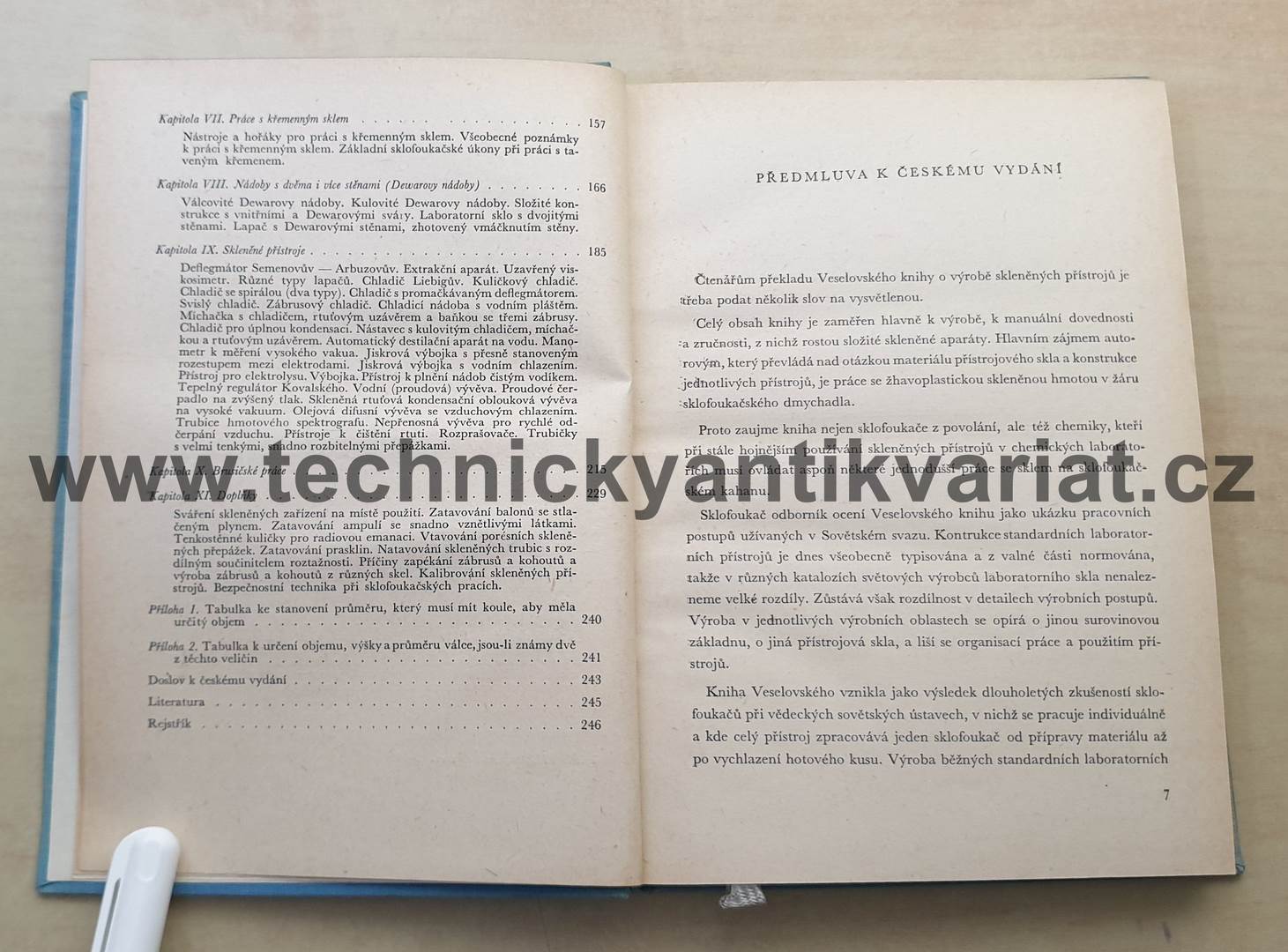 Výroba skleněných laboratorních přístrojů - S. V. Veselovskij (1955)