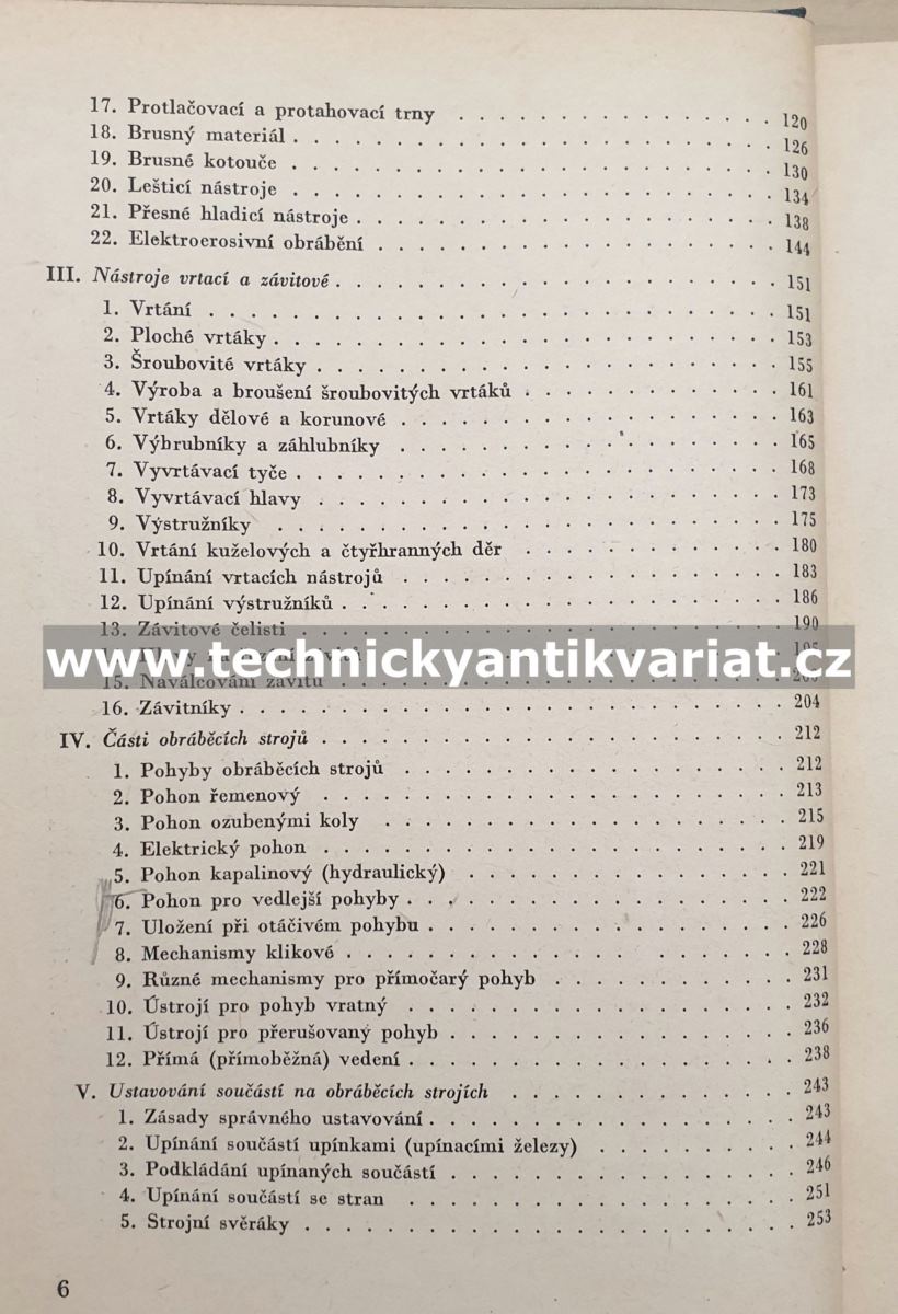Technologie II. Obrábění kovů - Josef Huka (1954)