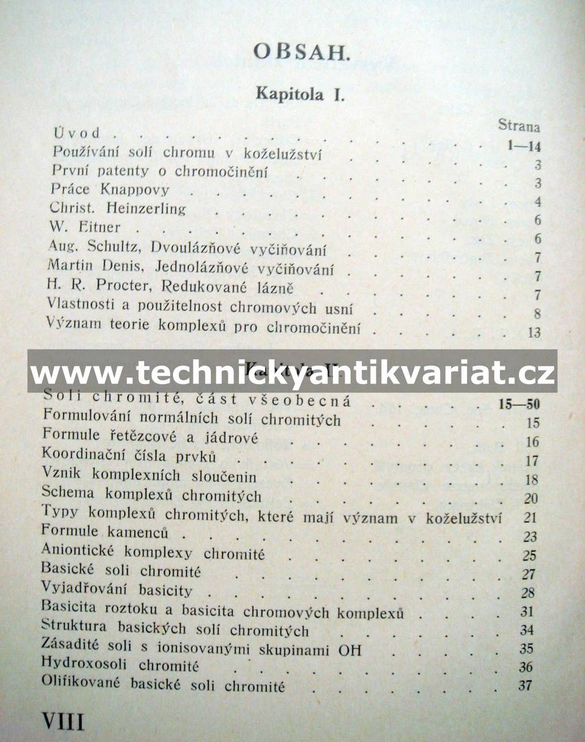 Soli chromu v koželužství - Václav Kubelka (1938)