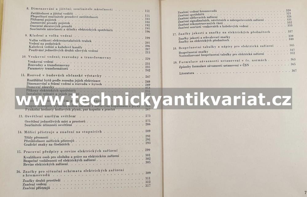 Tabulky pro navrhování a stavbu elektrických zařízení - Chvátal, Kabrna (1971)