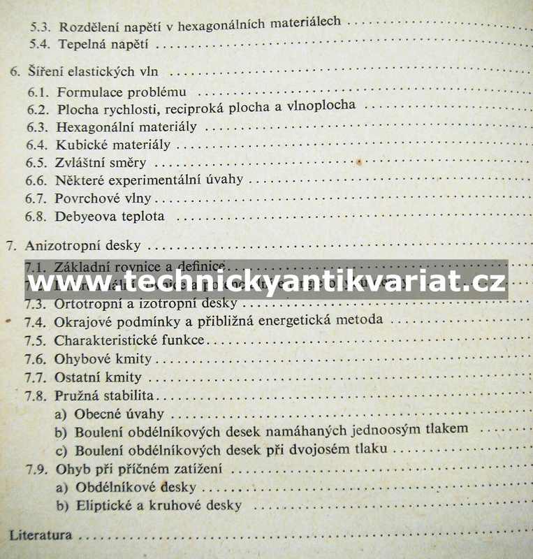 Úvod do teorie pružnosti anizotropních látek - Hearmon (1965)