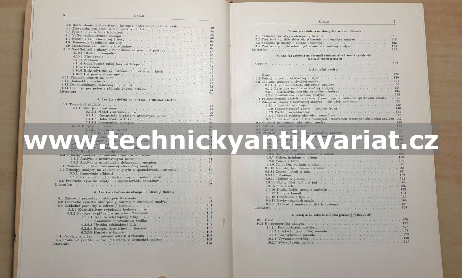 Jádrové žiarenie v chemickej analýze - J. Tolgyessy (1962)