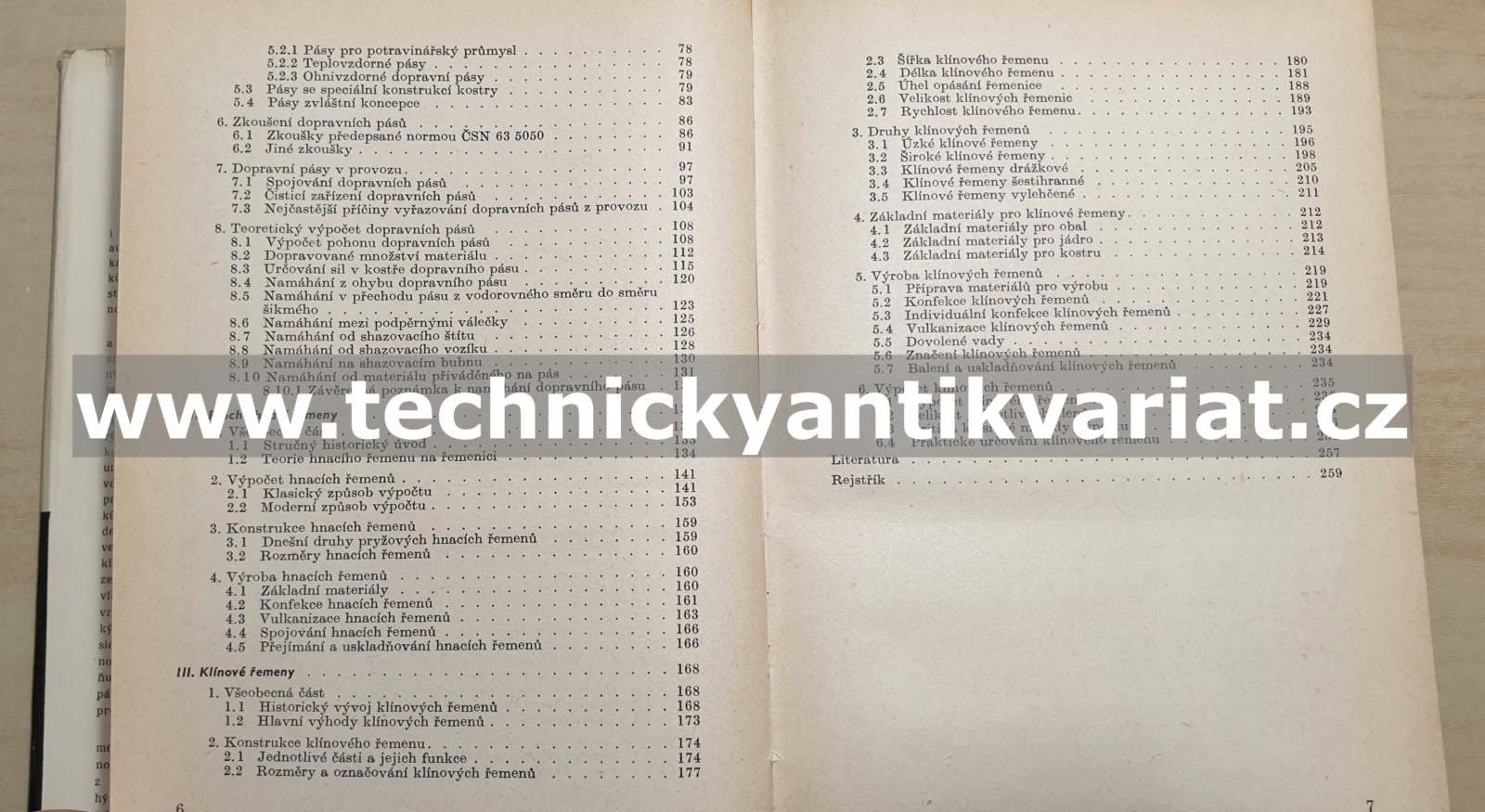 Dopravní pásy a hnací řemeny - Josef Holub (1962)