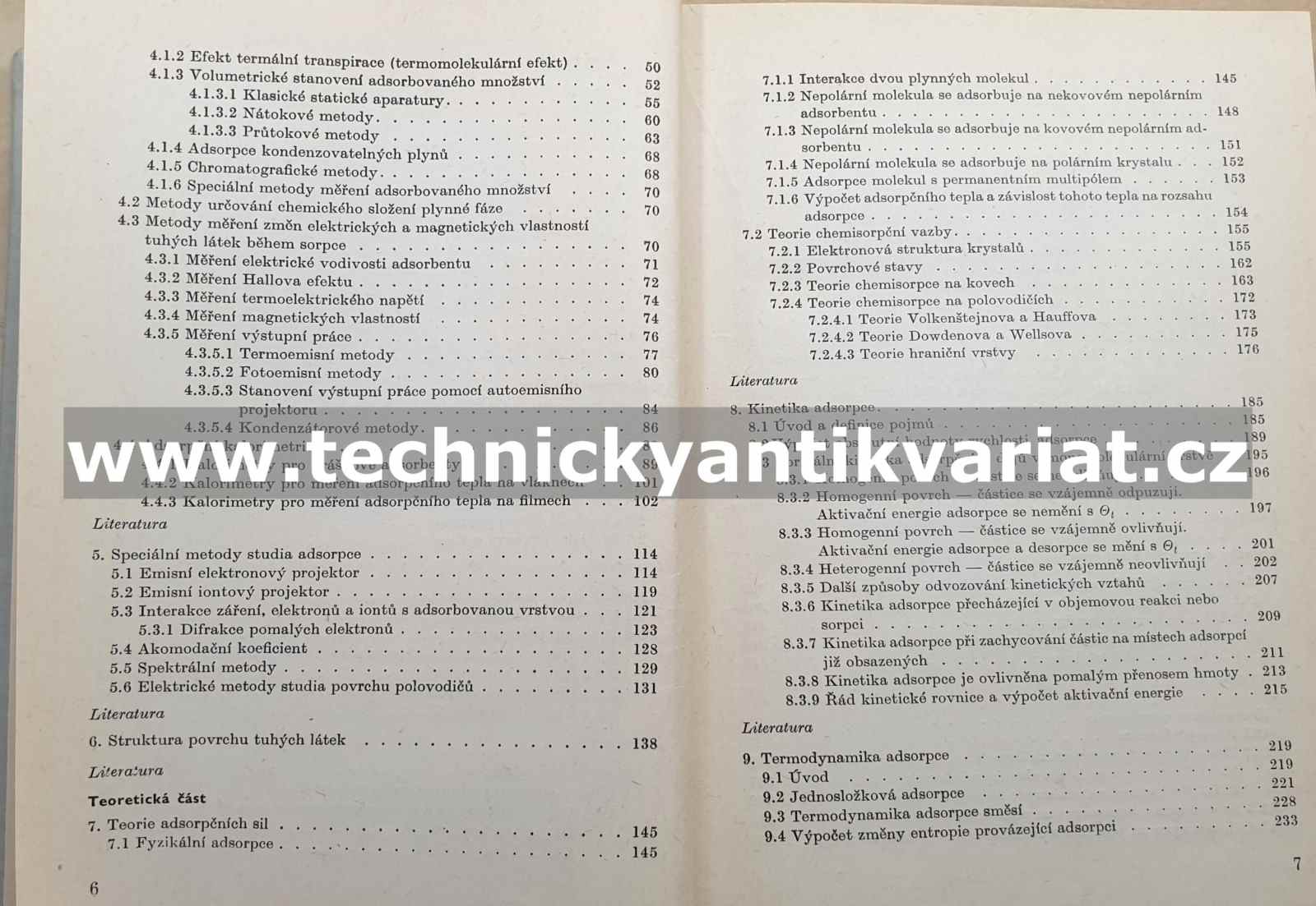 Adsorpce na tuhých látkách - Ponec, Knor, Černý (1968)