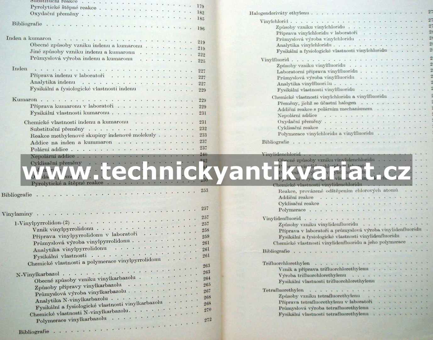 Chemie monomerů I. Pavel Vaculík (1956)