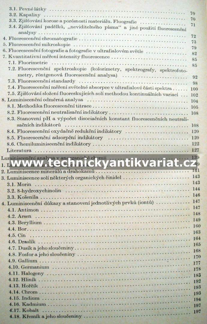 Luminiscenční analysa - Záviš Holzbecher (1957)
