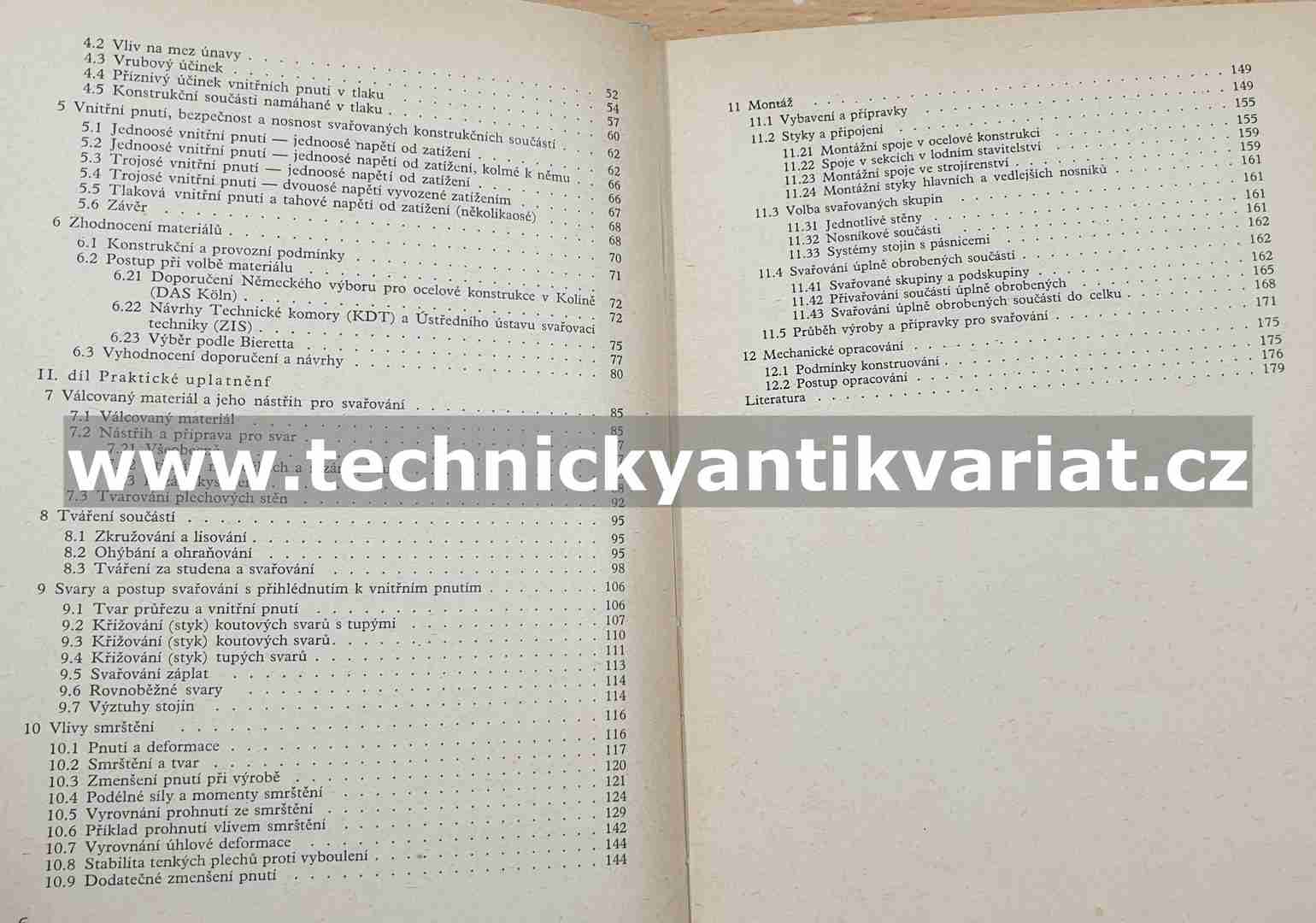 Deformace a pnautí ve svařovaných konstrukcích - Hansch, Krebs (1964)