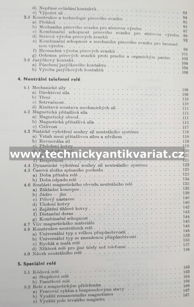 Elektromechanické součástky spojovací techniky - Otakar Klika (1968)