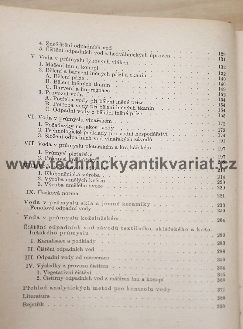 Voda ve spotřebním průmyslu - J. Nosek (1957)