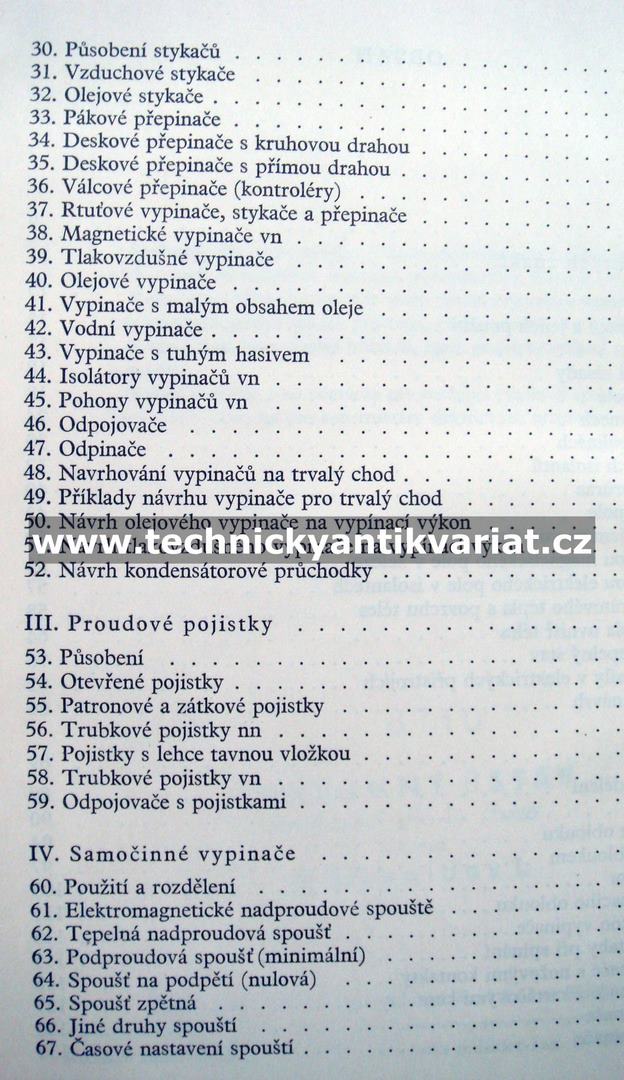 Elektrické přístroje spínací, ochranné a řídící