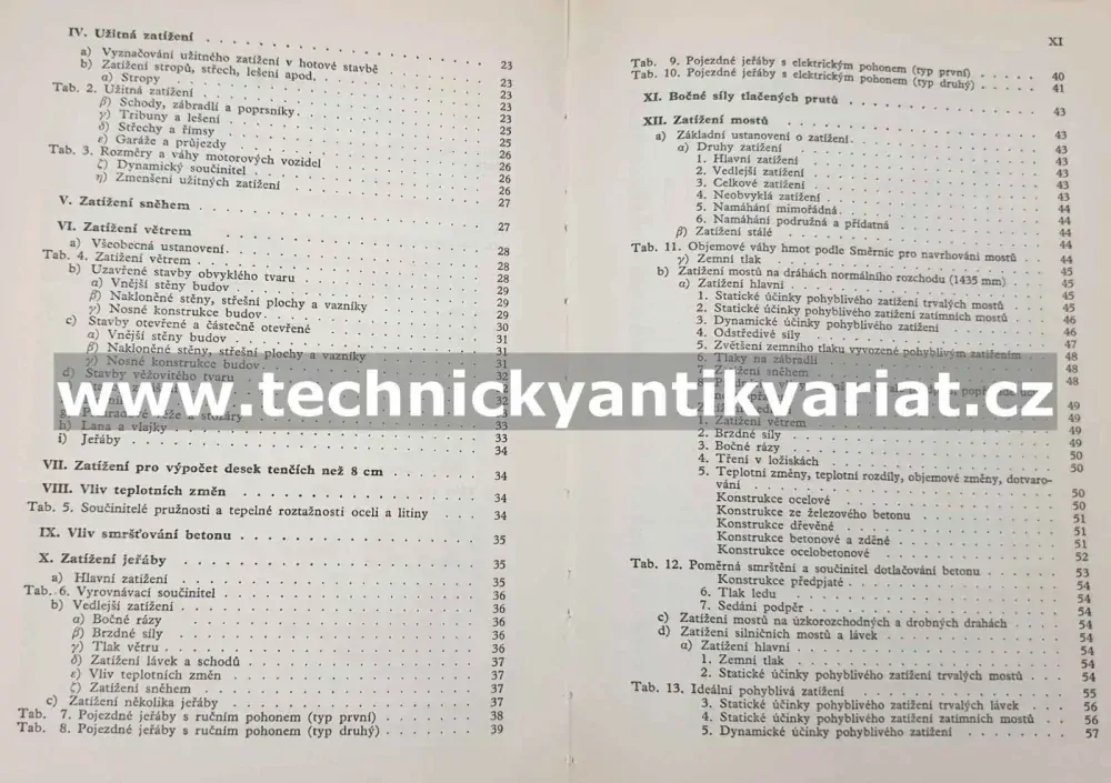 Statické tabulky - František Klokner (1959)