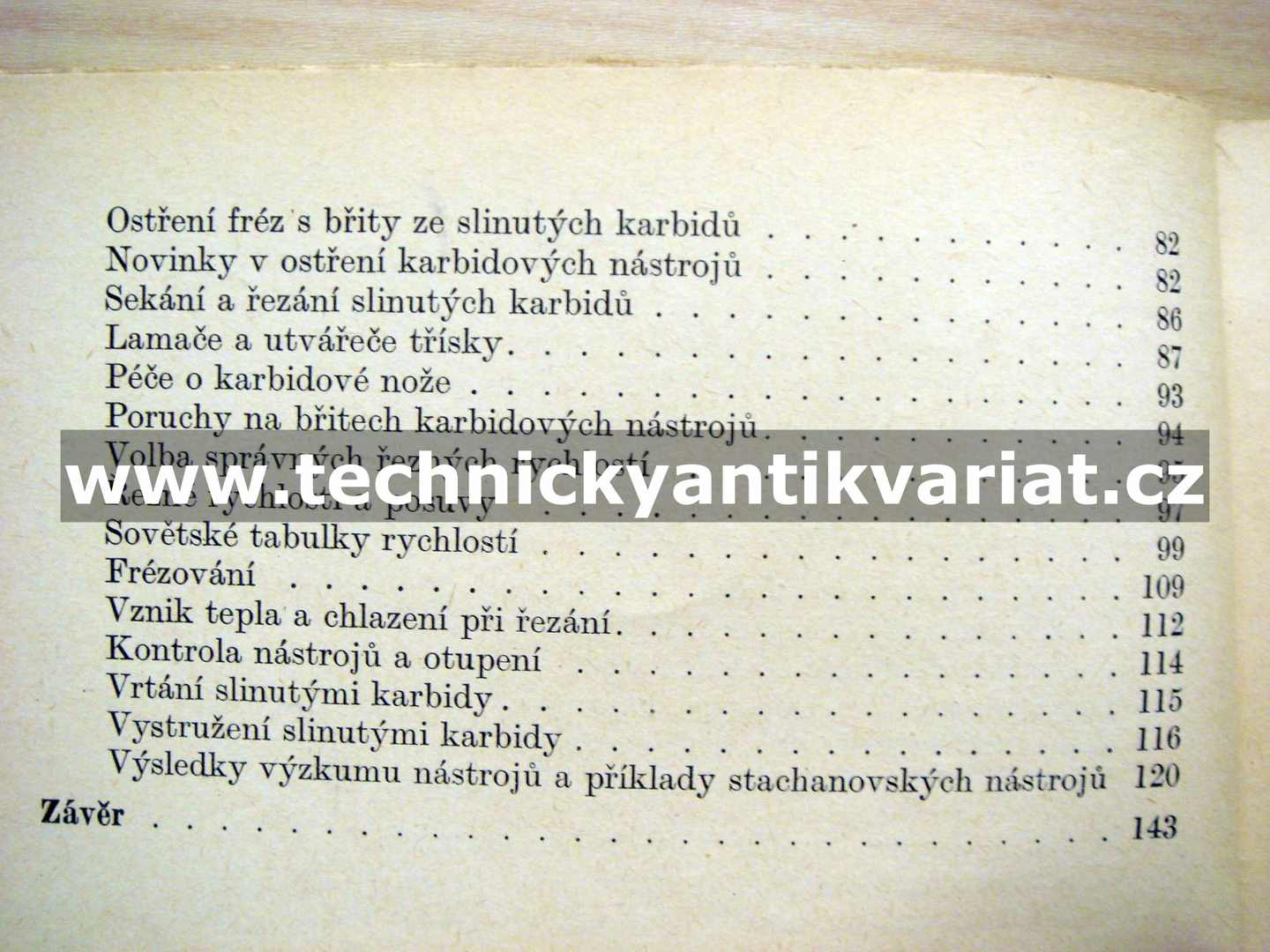 Řezné nástroje se slinutými karbidy