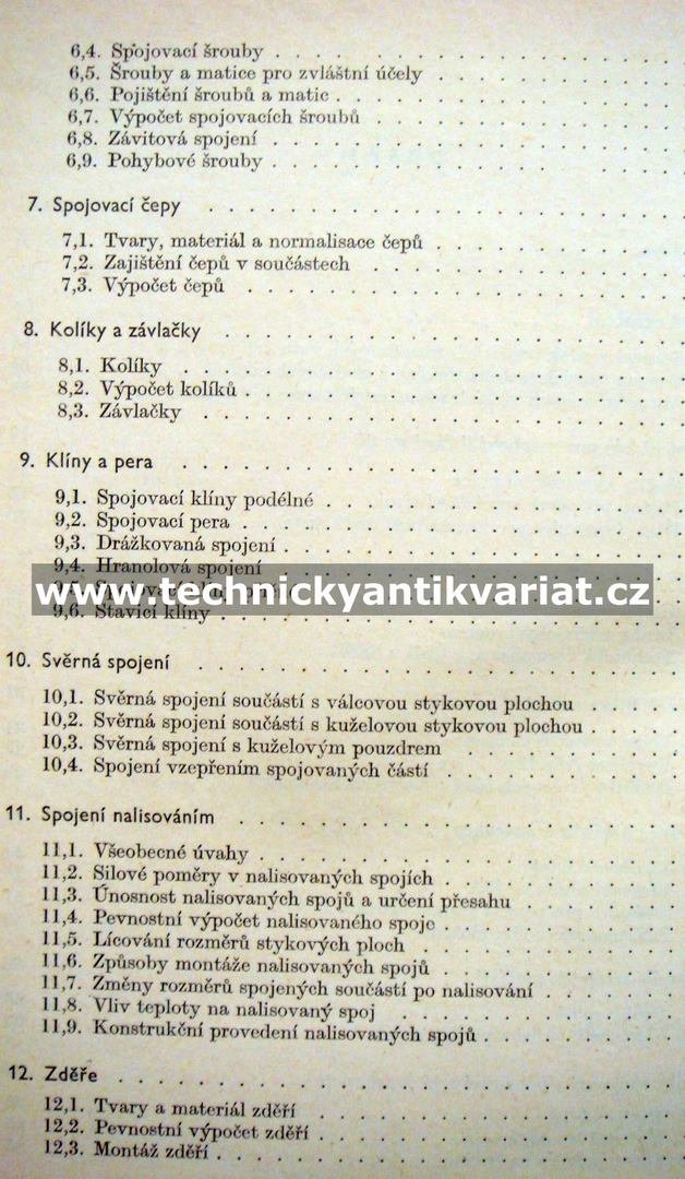 Části strojů I.