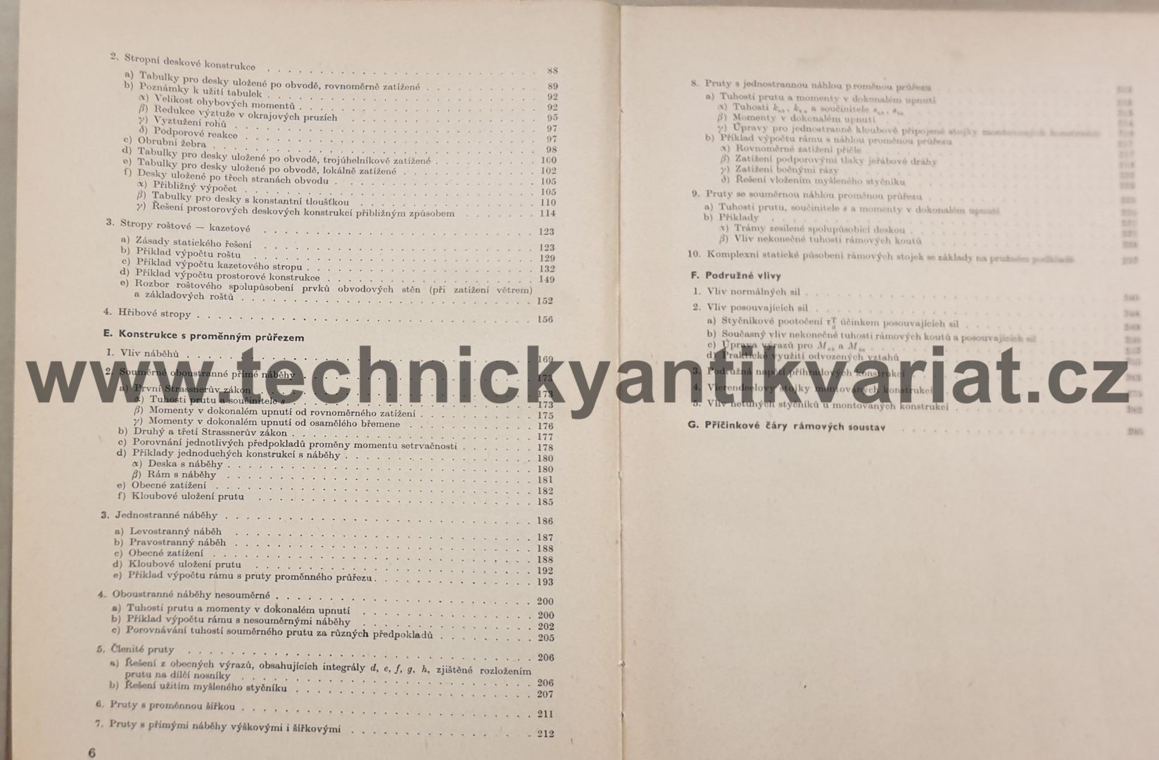 Statika železobetonových konstrukcí I. - Antonín Jílek (1961)