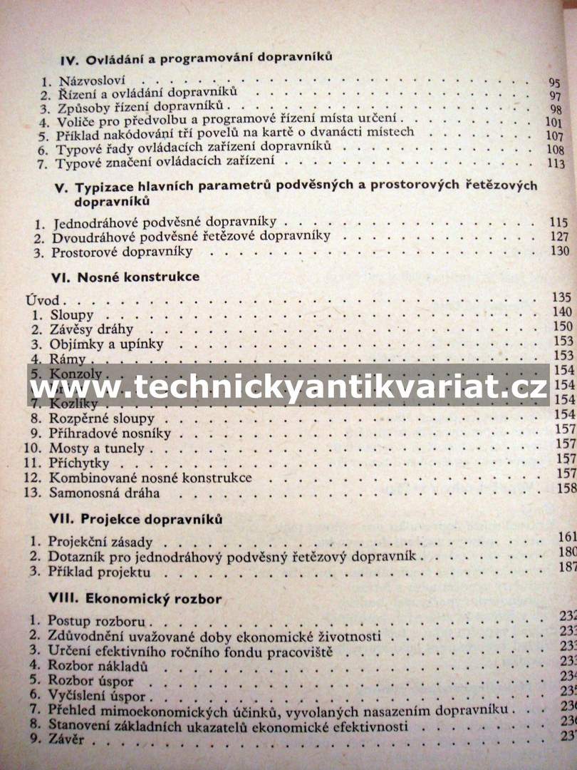 Závěsné řetězové dopravníky