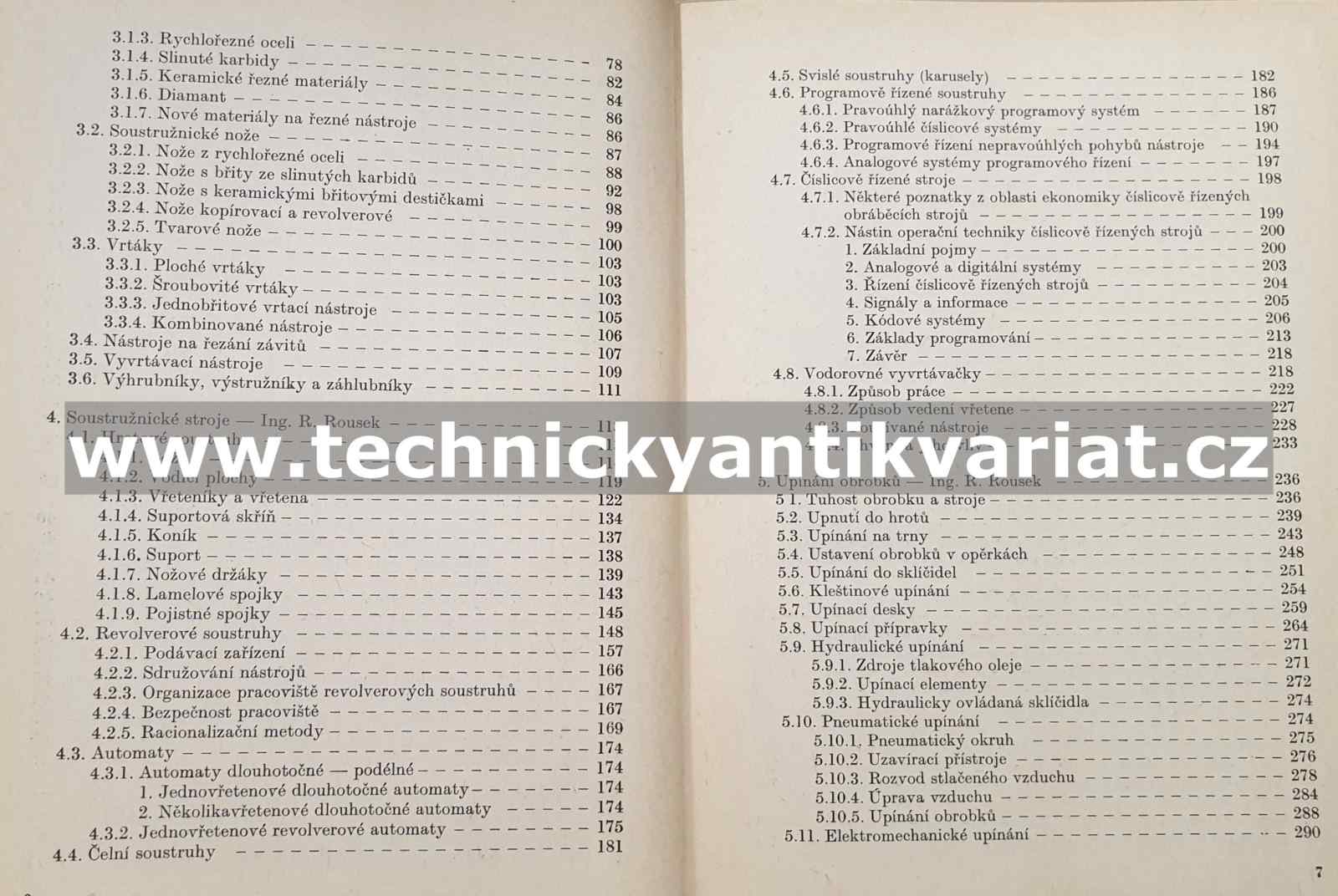 Kvalifikační příručka soustružníka - Rousek, Kareis (1978)