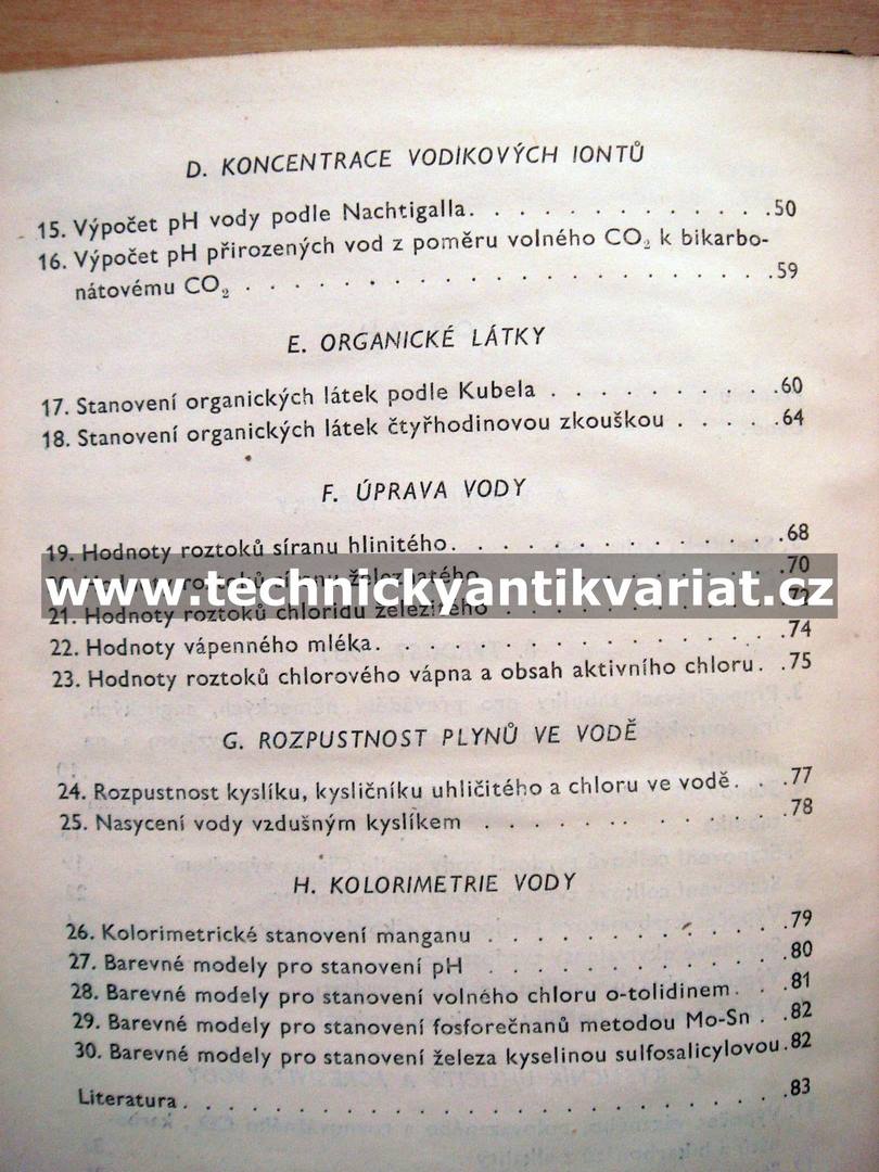 Hydrochemické tabulky