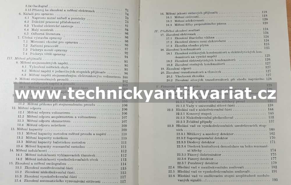 Příručka pro opravy přijímačů - W. W. Diefenbach (1961)